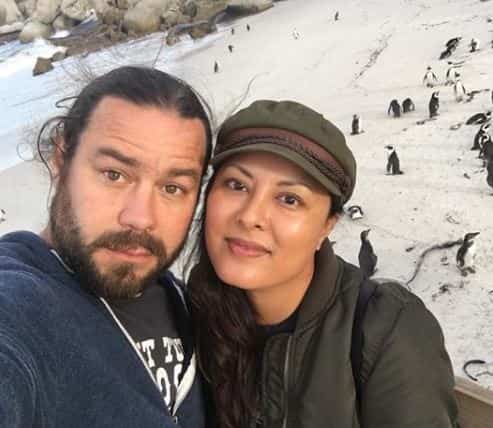Chris Pontius and wife
